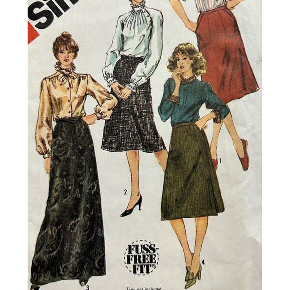 Simplicity 5748 Pattern Skirt Miss 10 Uncut Maxi Retro Timeless Witchy Whimsical - Picture 1 of 7